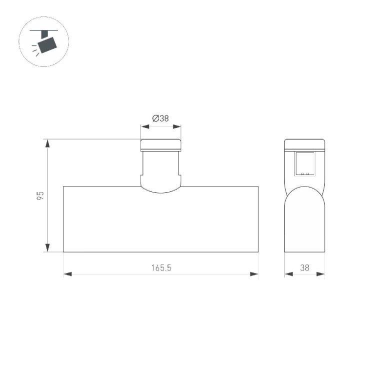 Трековый светильники Arlight ART-APRIORI-LASER-L165-8W Warm3000 047781
