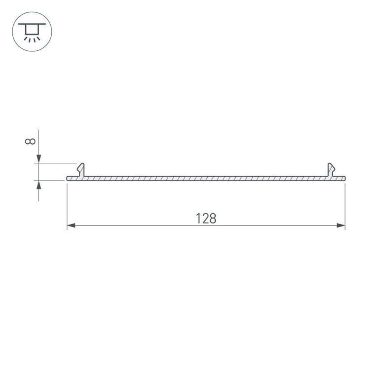 Экран Arlight TOP-LINIA140-С-2000 ANOD 016985