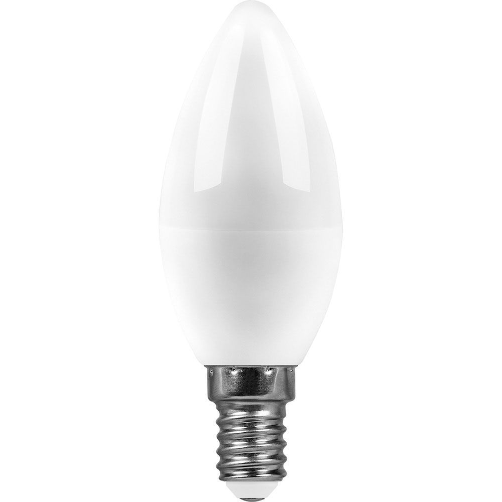Лампа светодиодная Feron E14 7W 6400K свеча матовая SBC3707 55169 Лампа светодиодная Feron E14 7W 6400K свеча матовая SBC3707 55169