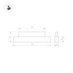 Трековый магнитный светильник Arlight MAG-ORIENT-FLAT-L350-12W Warm2700 (WH, 100 deg, 48V) 055986