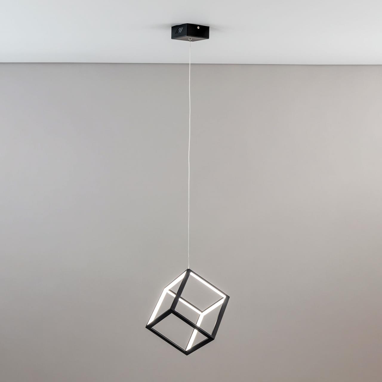 Подвесной светодиодный светильник Citilux Куб CL719201 Подвесной светодиодный светильник Citilux Куб CL719201
