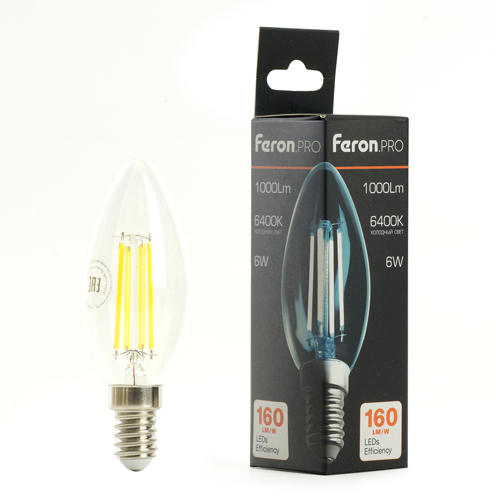 Светодиодная лампа Feron LB-1206 E14 6W 6400K 51246 Светодиодная лампа Feron LB-1206 E14 6W 6400K 51246
