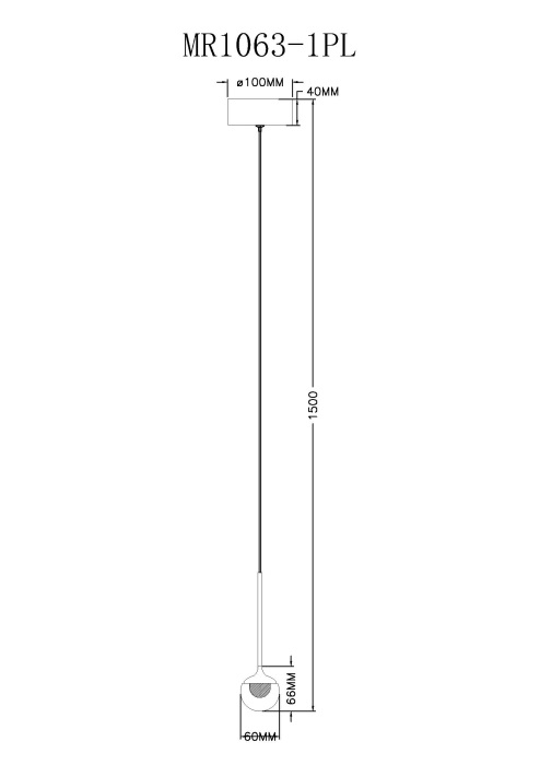 Подвесной светильник Myfar Kollins MR1063-1PL Подвесной светильник Myfar Kollins MR1063-1PL
