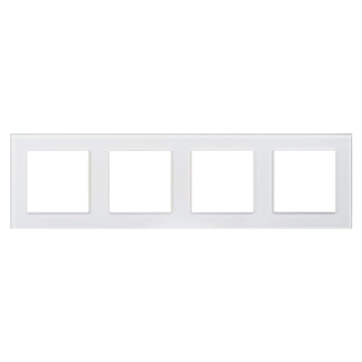 Рамка четырехместная Arlight FRM-GLARE-GS-4-WH 043802 Рамка четырехместная Arlight FRM-GLARE-GS-4-WH 043802