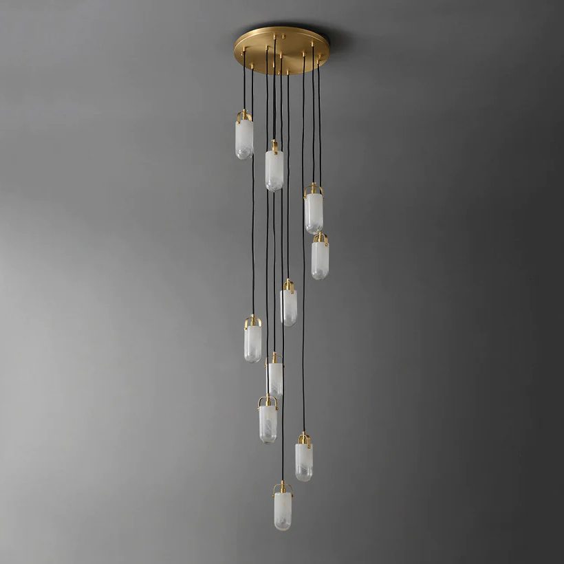 Каскадная люстра DeLight Collection Sorno MT9056-10H brass Каскадная люстра DeLight Collection Sorno MT9056-10H brass