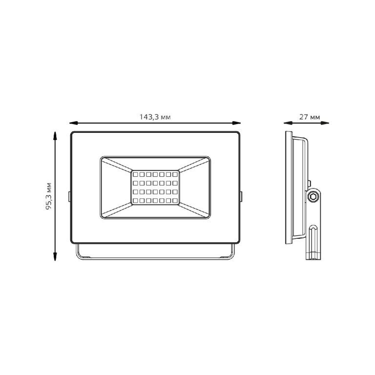 Прожектор светодиодный Gauss Elementary 30W 4000К 613100230