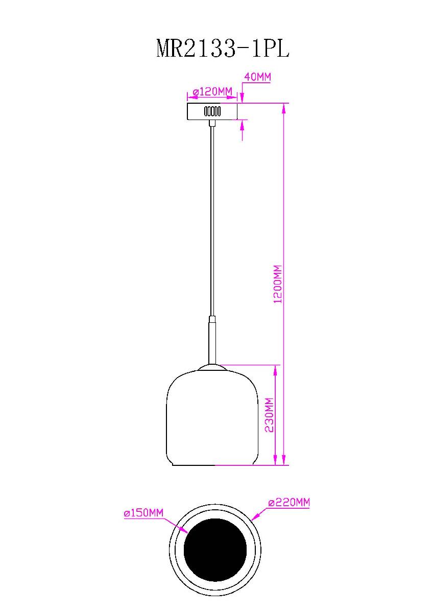 Подвесной светильник Myfar Charlie MR2133-1PL Подвесной светильник Myfar Charlie MR2133-1PL