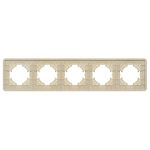 Рамка на 5 постов стеклянная Arlight FRM-OMALI-SFGS-5-GD 049723