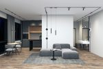 Трековый магнитный однофазный светильник Denkirs Air grill DK5338-BK