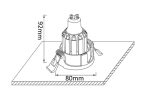 Встраиваемый светильник Crystal Lux CLT 002С1 WH