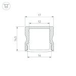 Алюминиевый профиль Arlight LINE-1715-2000 WHITE 044259