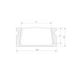 Накладной алюминиевый профиль для светодиодной ленты Elektrostandard LL-2-ALP006 4690389170447