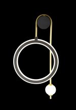 Бра Crystal lux CORIDA AP25W LED BLACK/GOLD