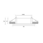 Встраиваемый светильник Hesby Lighting Bodo HSBL_0106