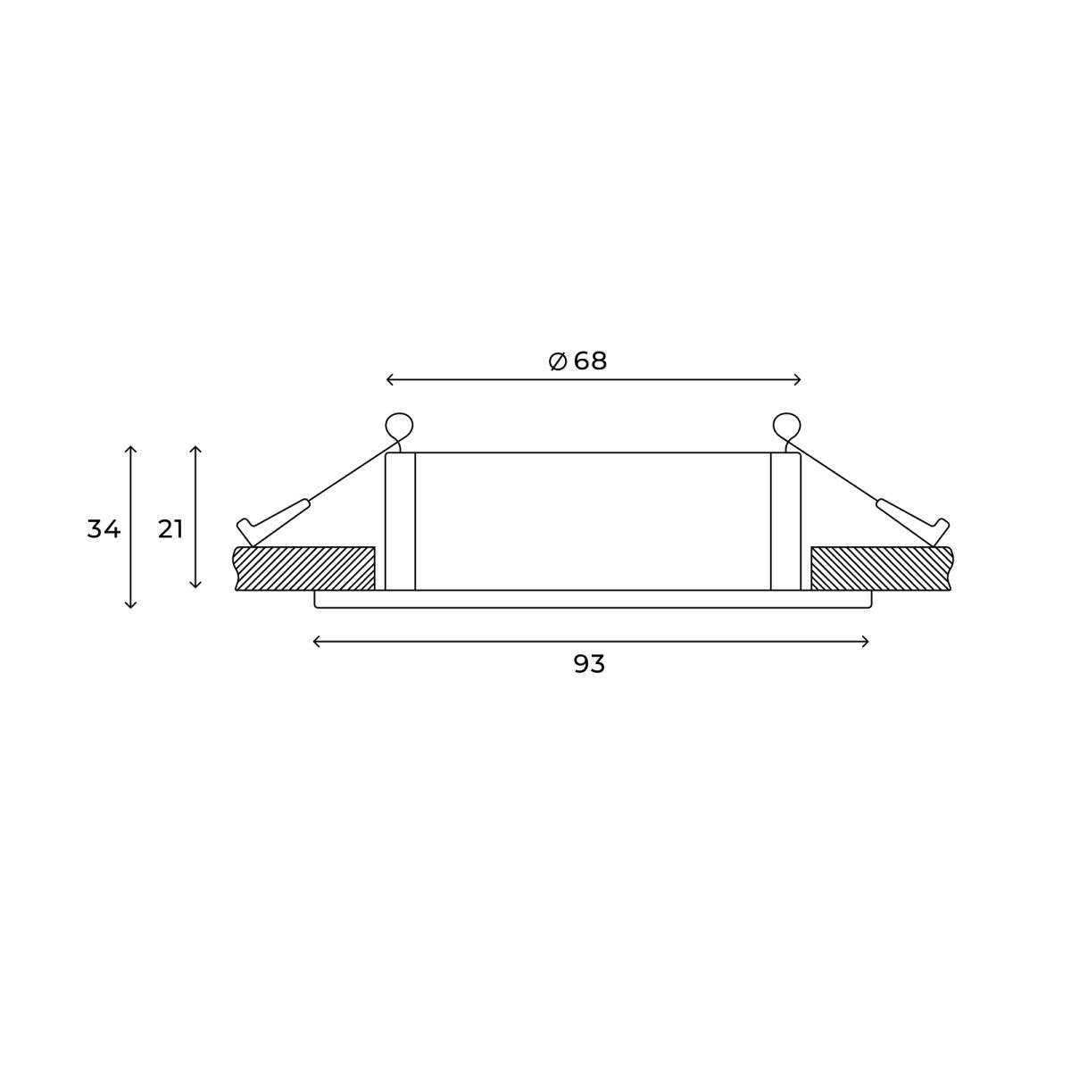 Встраиваемый светильник Hesby Lighting Bodo HSBL_0106 Встраиваемый светильник Hesby Lighting Bodo HSBL_0106