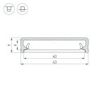 Алюминиевый профиль Arlight ALM-FLAT-S-2020 ANOD 026713(1)