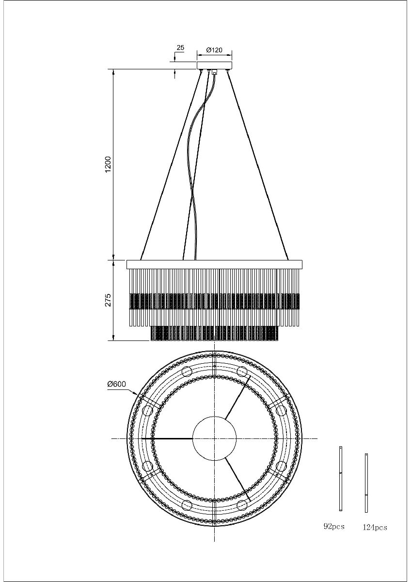 Подвесная люстра Divinare Brillante 6813/17 LM-8 Подвесная люстра Divinare Brillante 6813/17 LM-8