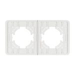 Рамка на 2 поста стеклянная Arlight FRM-OMALI-GS-2-WH 049692