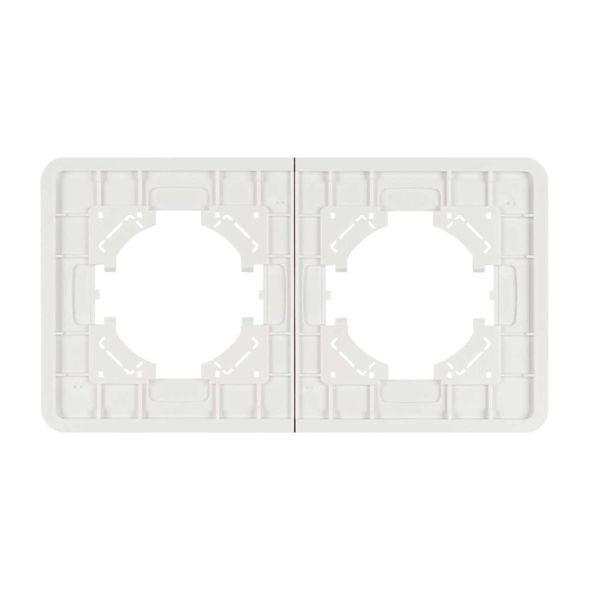 Рамка на 2 поста стеклянная Arlight FRM-OMALI-GS-2-WH 049692 Рамка на 2 поста стеклянная Arlight FRM-OMALI-GS-2-WH 049692