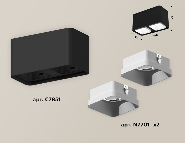 Накладной светильник Ambrella Light Techno XS7851001 (C7851, N7701)