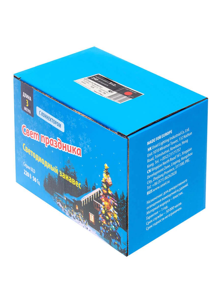 Светодиодная гирлянда (UL-00001357) Uniel занавес 220V красный ULD-C2030-240/TWK RED IP67 Светодиодная гирлянда (UL-00001357) Uniel занавес 220V красный ULD-C2030-240/TWK RED IP67