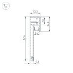 Профиль Arlight PLINTUS-H54B-2000 ANOD 046387