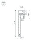 Профиль Arlight PLINTUS-H54B-2000 BLACK 046140