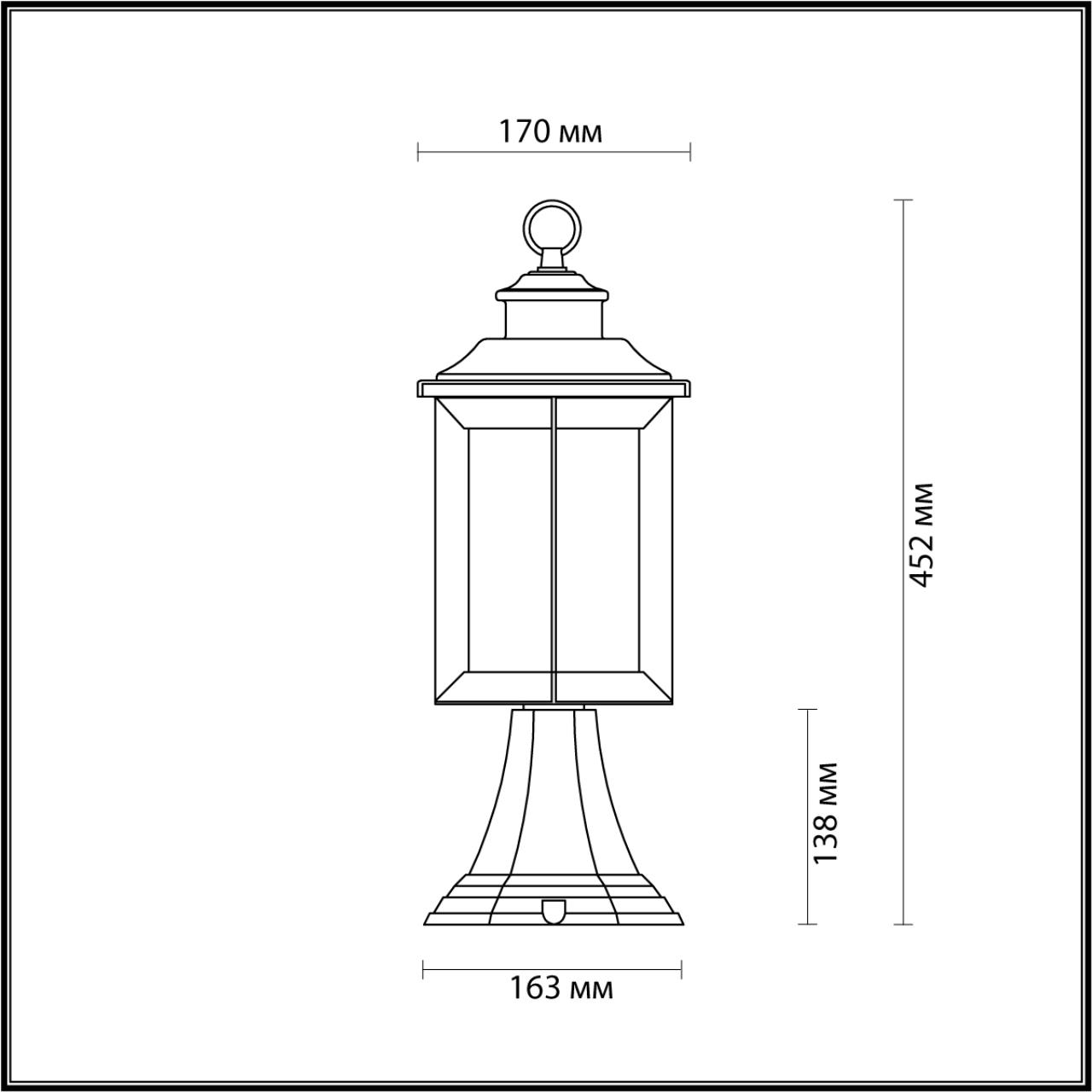 Уличный светильник Odeon Light Mavret 4961/1A Уличный светильник Odeon Light Mavret 4961/1A