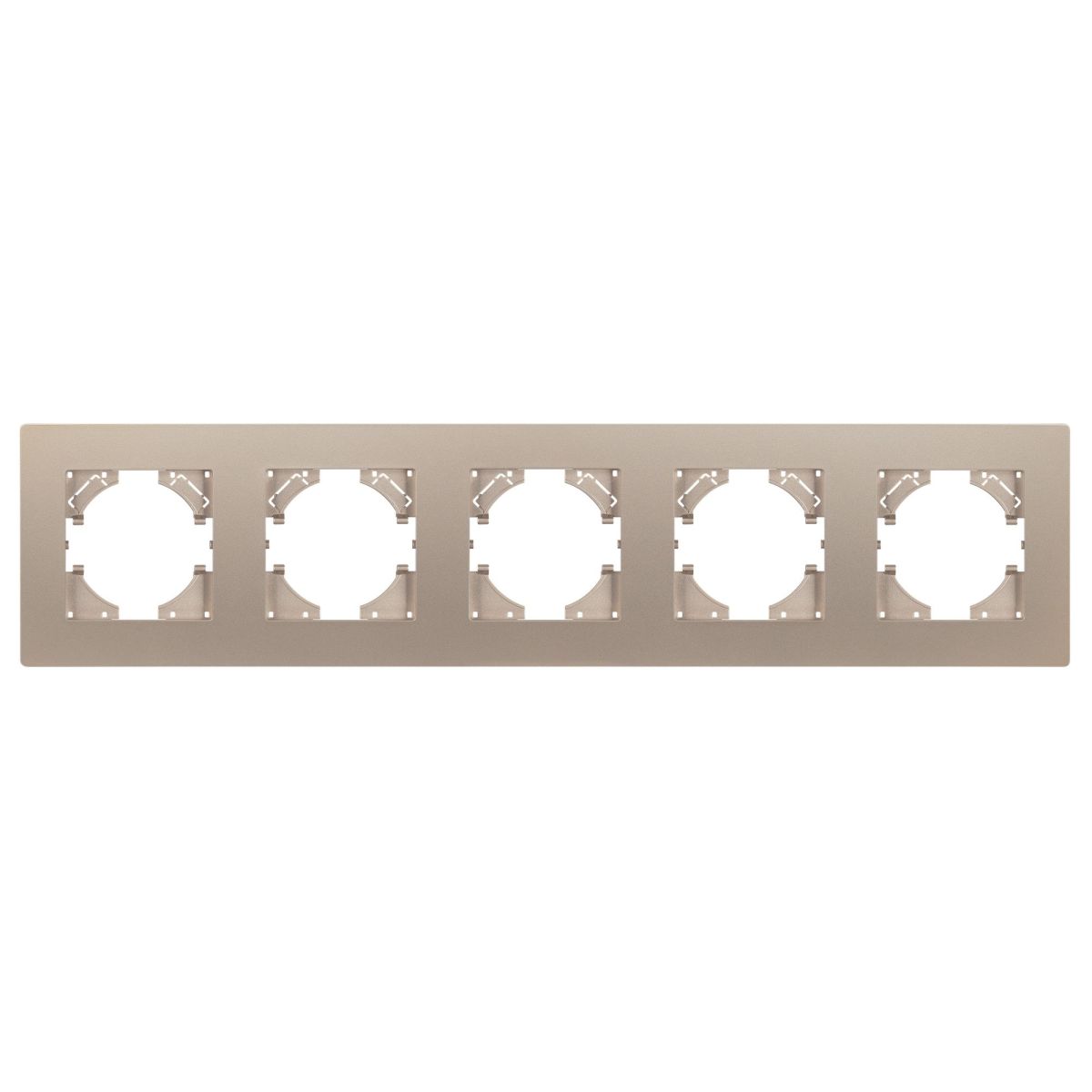Рамка на 5 постов пластиковая Arlight FRM-PERIO-PL-5-GD 049765 Рамка на 5 постов пластиковая Arlight FRM-PERIO-PL-5-GD 049765
