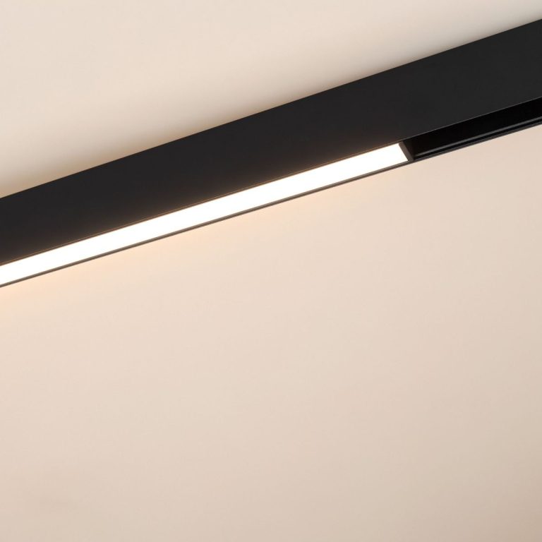 Трековый магнитный светильник Arlight MAG-ORIENT-FLAT-L465-16W Day4000-MIX (BK, 100 deg, 48V, TUYA) 048189(1)