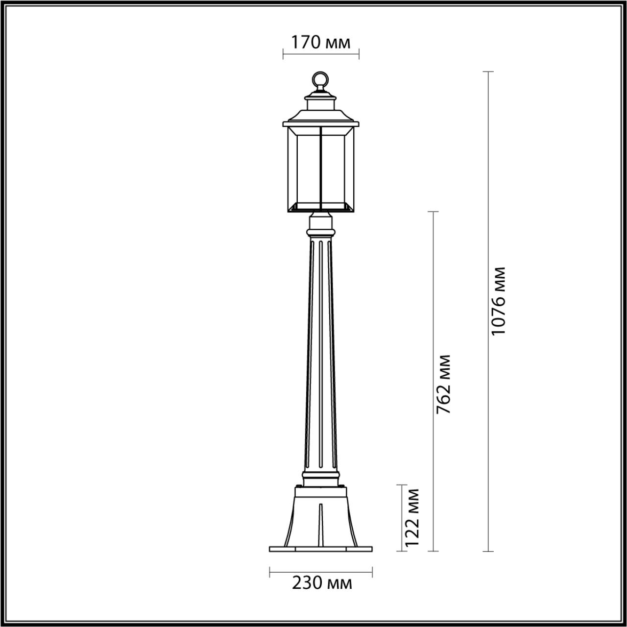 Уличный светильник Odeon Light Mavret 4961/1F Уличный светильник Odeon Light Mavret 4961/1F