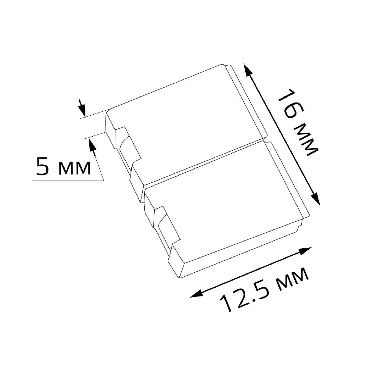 Коннектор для светодиодной ленты 5050 и 2835/120SMD Gauss (5 шт) 205204000 Коннектор для светодиодной ленты 5050 и 2835/120SMD Gauss (5 шт) 205204000