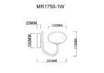 Бра MyFar Scott MR1750-1W