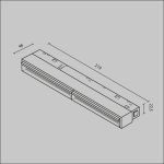 Трековый магнитный светильник Maytoni Technical Magnetic track system Exility Parete TR106-2-12W4K-B