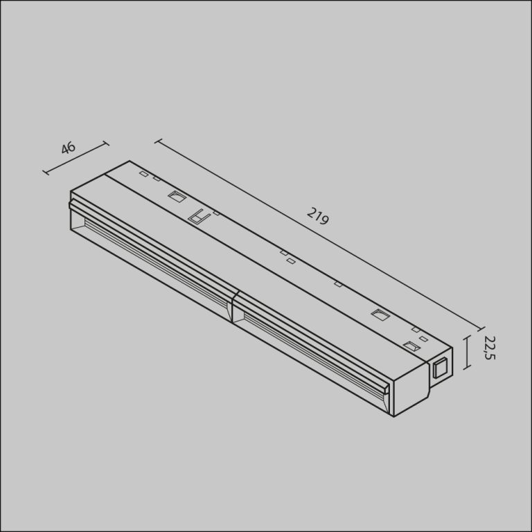 Трековый магнитный светильник Maytoni Technical Magnetic track system Exility Parete TR106-2-12W4K-B