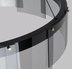 Подвесная люстра Delight Collection Stratos D8825P/L black/smoky