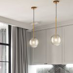 Подвесной светильник Delight Collection Ball Sola 9217P/D180 gold