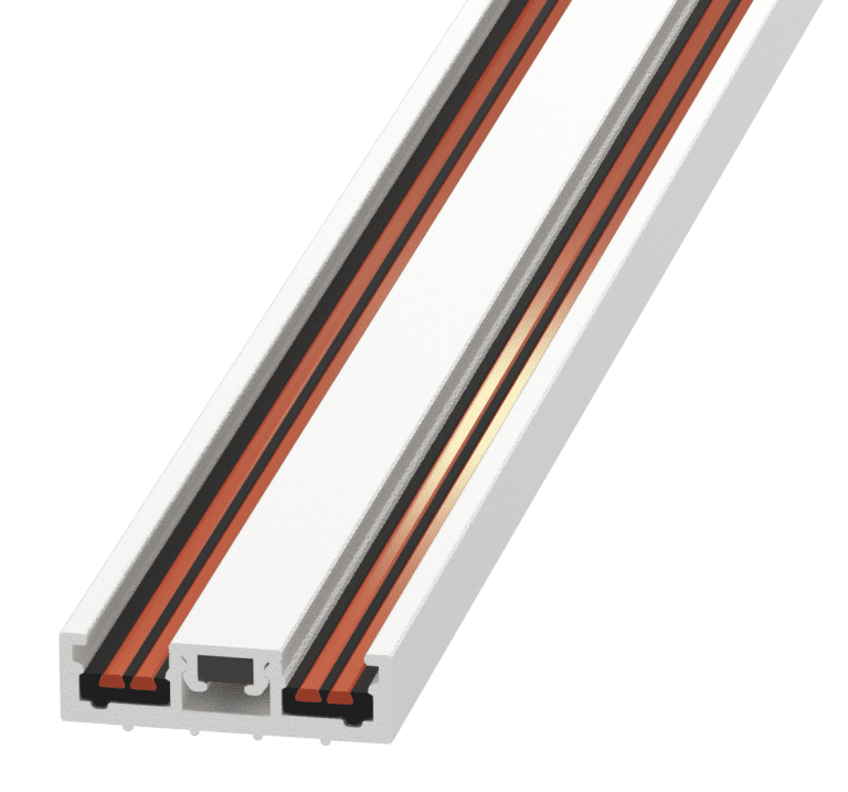 Ультратонкий накладной магнитный шинопровод iLedex Vision 4825-25/7-1000-WH