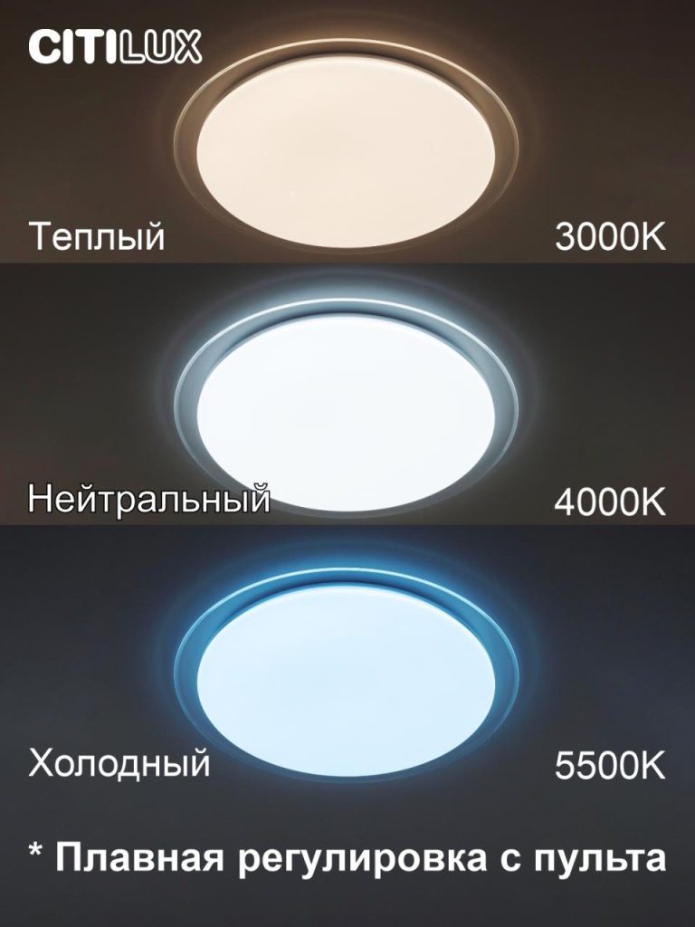 Потолочная люстра Citilux Спутник CL734680G