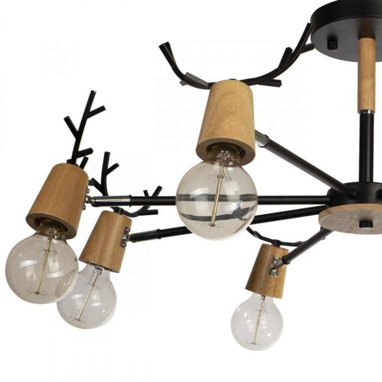 Люстра на штанге Loft IT Sven 10024/8 Black