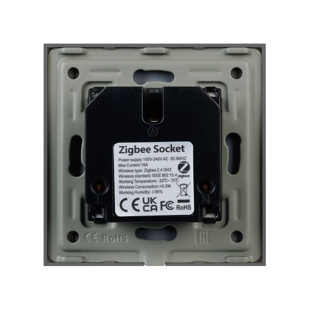 Розетка электрическая с Zigbee управлением Arlight SCT-OMALI-EUZB1-PL-GR (240V, 16A, Zigbee) 050101 Розетка электрическая с Zigbee управлением Arlight SCT-OMALI-EUZB1-PL-GR (240V, 16A, Zigbee) 050101