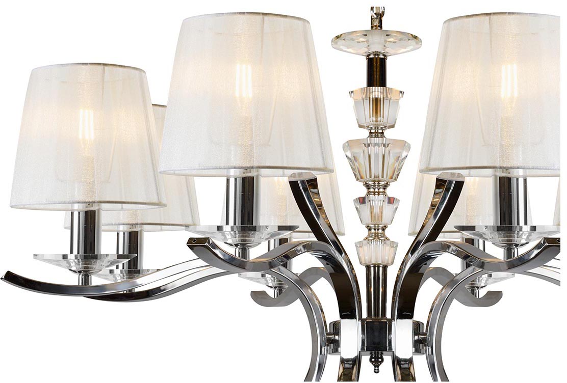 Подвесная люстра iLamp Omega RM5231/8CR Подвесная люстра iLamp Omega RM5231/8CR