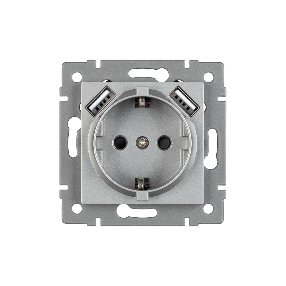Механизм розетки с USB зарядкой Arlight SCT-MUAA-PL-GR-V (250V, 16A) 049820 Механизм розетки с USB зарядкой Arlight SCT-MUAA-PL-GR-V (250V, 16A) 049820