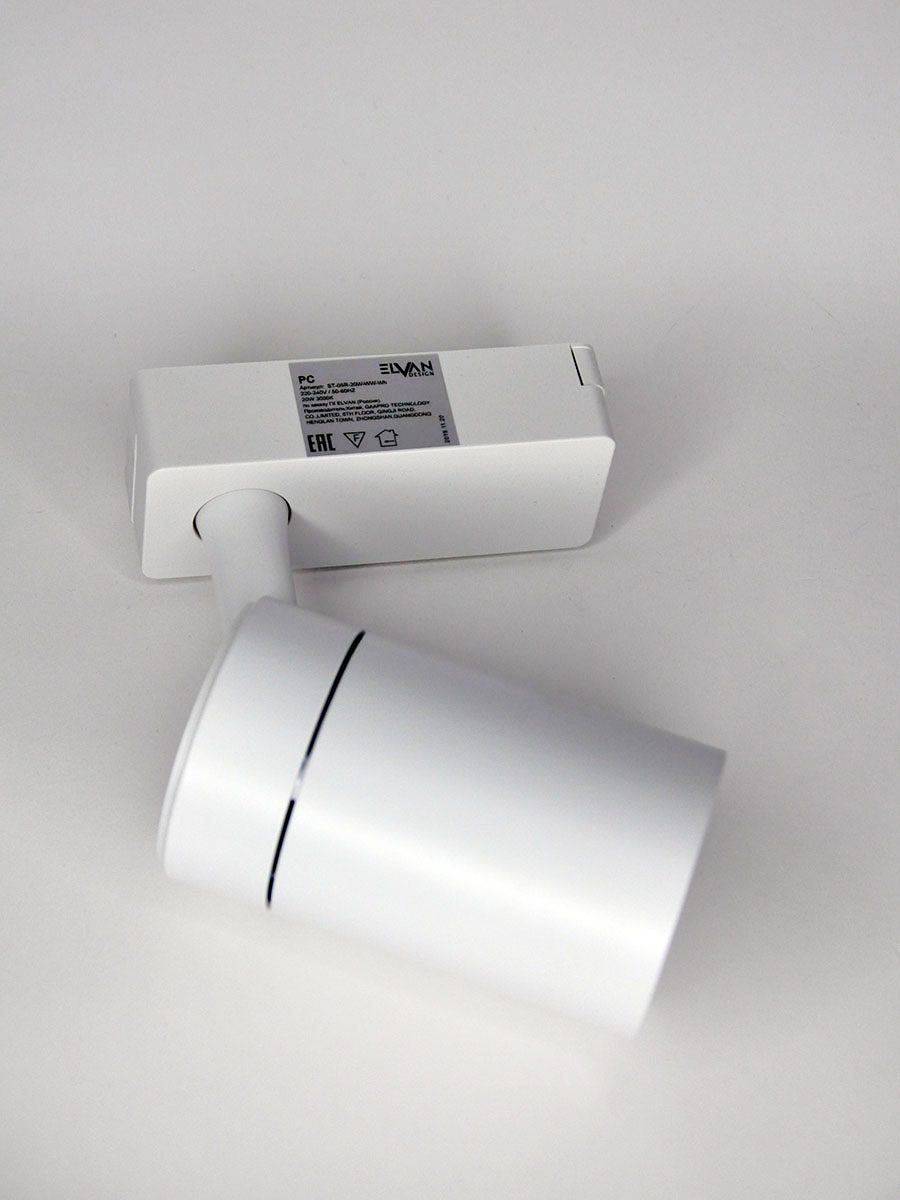 Трековый светильник Elvan ST-05R-20W-WW-Wh Трековый светильник Elvan ST-05R-20W-WW-Wh