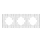 Рамка на 3 поста пластиковая Arlight FRM-PERIO-PL-3-WH 049754