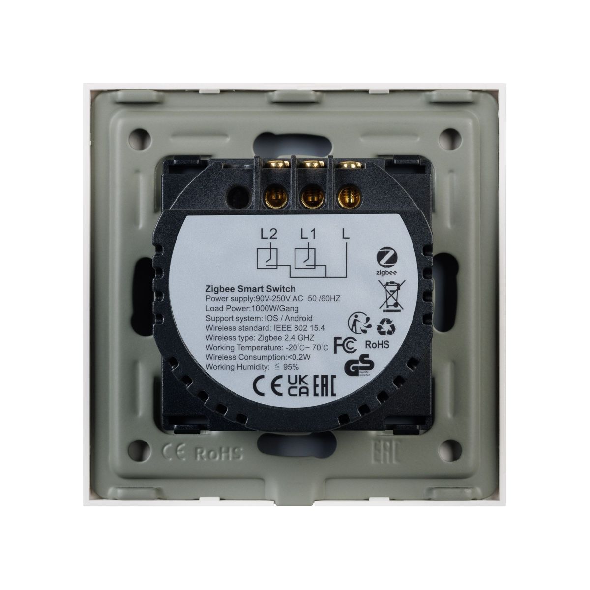 Выключатель сенсорный Arlight SWT-OMALI-S02-ZB-GD (250V, 10A, Zigbee) 050038 Выключатель сенсорный Arlight SWT-OMALI-S02-ZB-GD (250V, 10A, Zigbee) 050038