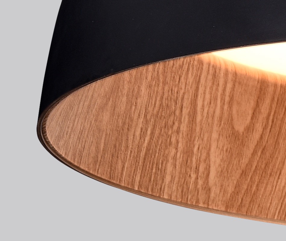 Потолочный светильник Delight Collection C0207-500A black/wood Потолочный светильник Delight Collection C0207-500A black/wood