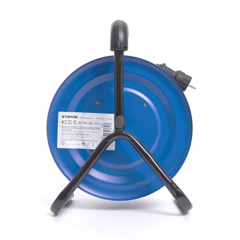 Удлинитель на металлической катушке 4-местный Stekker PRF02-41-50 50м 39297