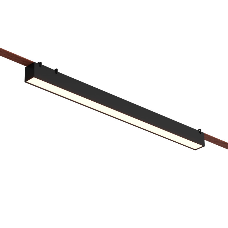 Трековый однофазный светильник Denkirs Belty linear DK5676-BK Трековый однофазный светильник Denkirs Belty linear DK5676-BK