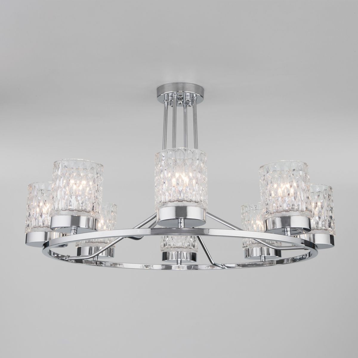 Потолочная люстра Eurosvet Calle 60127/8 хром Потолочная люстра Eurosvet Calle 60127/8 хром